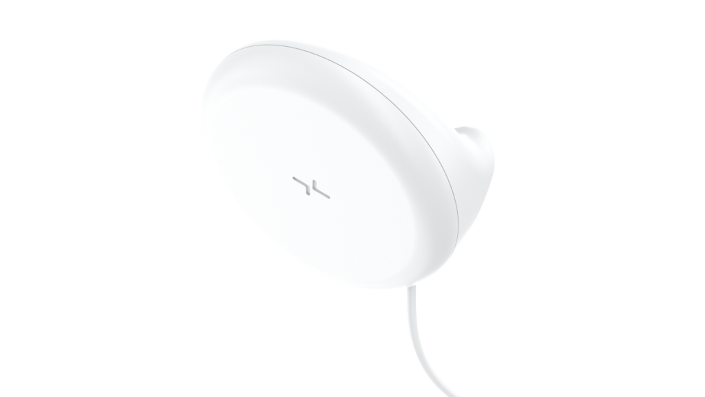 Sensor mounted high on a wall